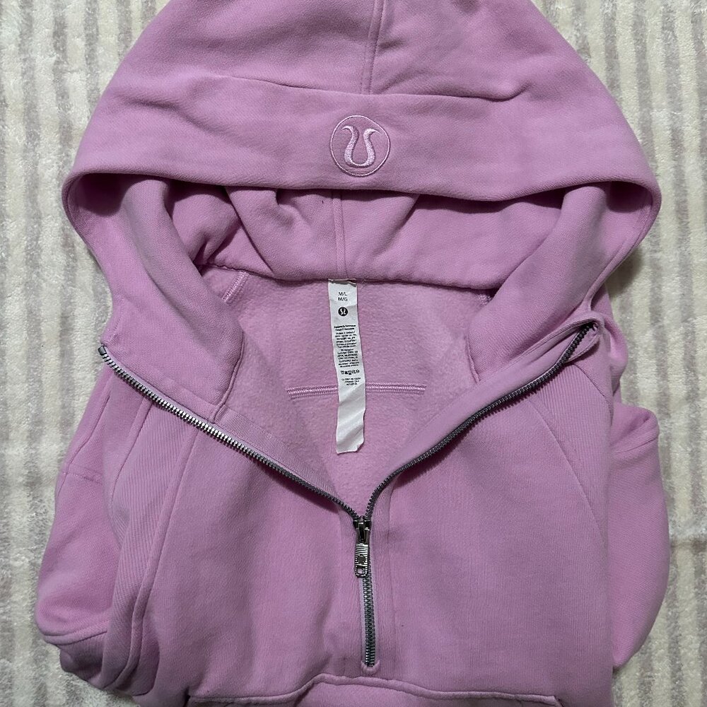 Pink Scuba Cropped Hoddie